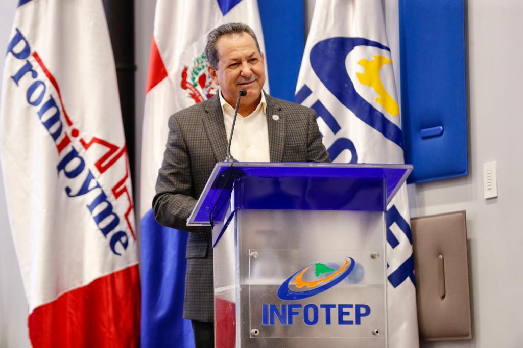 Director de Promipyme  Porfirio Peralta y de Infotep Rafael Santos lanzan Programa Innova- Emprende